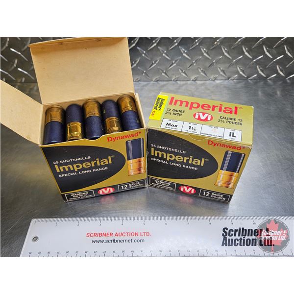 AMMO : IVI Imperial 12ga (2-3/4") (1-1/4oz - #4 Shot) (2 Boxes of 25) (50 Rnds TOTAL)