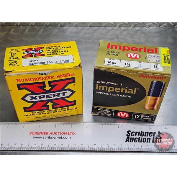 AMMO : Variety 12ga (2-3/4")  (2 Boxes of 25) (50 Rnds TOTAL) (Note: the boxes do not necessarily ma