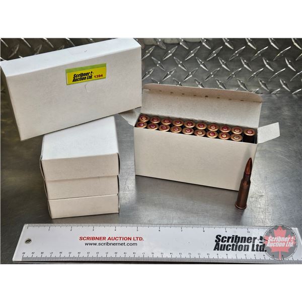 AMMO : Military : 7.62x54R FMJ (5 Boxes of 20) (100 Rnds TOTAL)