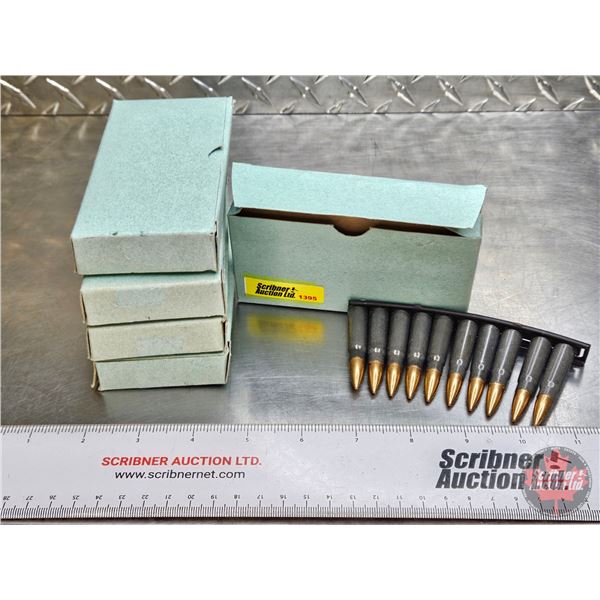AMMO : Military : 7.62x39 FMJ (5 Boxes of 20 On Stripper Clips) (100 Rnds TOTAL)