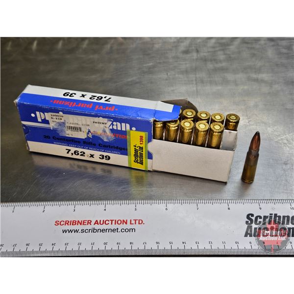 AMMO : Prvi Partizan : 7.62x39 (123gr) (1 Box of 20 Rnds TOTAL)