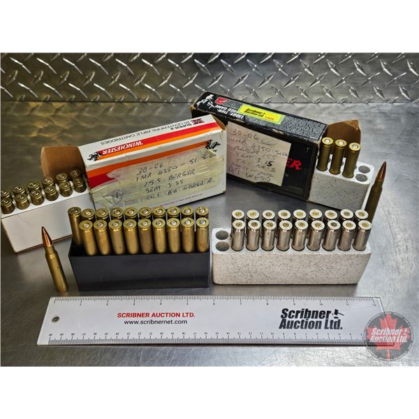 AMMO - Reloads & Brass : 30-06 Sprg (3 Boxes = 30 Rnds TOTAL) & (38 Count Brass)