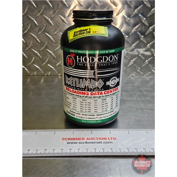 Magnum Rifle Powder Hodgdon Retumbo (1 Jar) (Unopened) (454grams)