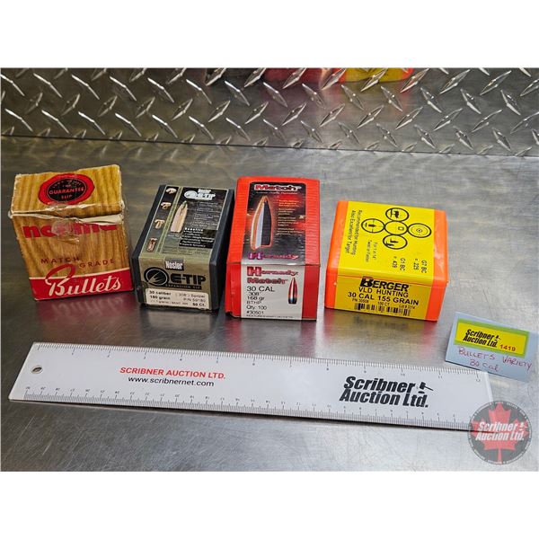 BULLETS - Variety of 30cal ~ 180gr ETIP = 28 Count ~ 155gr = 21 Count ~ 168gr = 59 Count ~ 180gr = 8