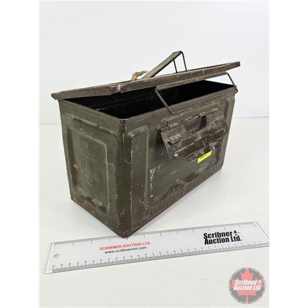 Metal Ammo Box  UNITED  (7-5/8 H x 6 W x 12 D)