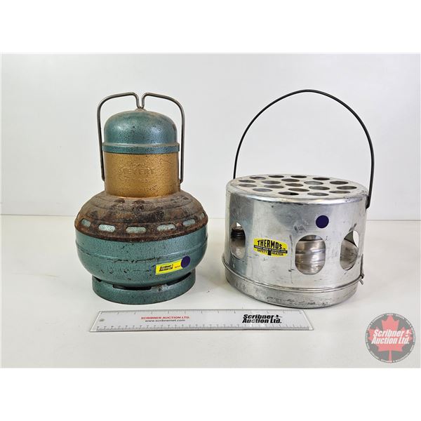 Combo:  ~ Gas Stove  Original Sievert Type 925  (Made in Sweden) (12-3/4 H) ~ Thermos Safety Convect
