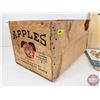 Image 12 : Collector Combo: Wooden Apple Crate with Bird Book/Illustrations/Art (Crate Measures: 10-1/2"H x 12-