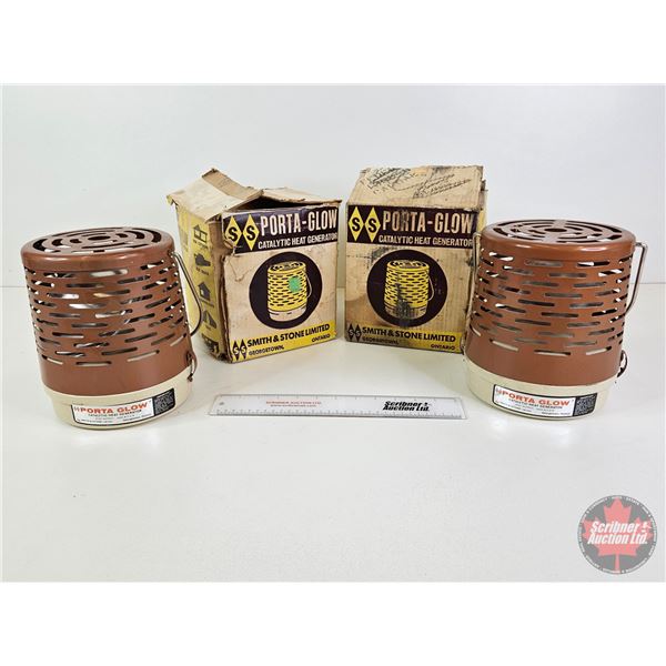 Smith & Stone Porta-Glow Catalytic Heat Generators (2) with Original Boxes (Boxes Each Measure : 8-3