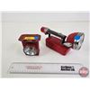 Image 2 : Collector Combo: Flashlights (2) (Smaller "Burgess Lantern" Measures: 4"H x 2-3/4"W x 3-5/8"D) (Larg
