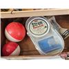 Image 4 : Vintage Tackle Box with Vintage Tackle Contents (Box Measures: 4-7/8"H x 13-1/8"W x 6-1/4"D)