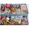Image 4 : Vintage Tackle Box with Vintage Tackle Contents (Box Measures: 6-3/4"H x 14"W x 6-7/8"D)