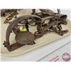 Image 5 : Vintage Small Animal Traps (4) : - (1) Oneida Jump Trap : No. 3 - (3) Toothed Jaw Traps