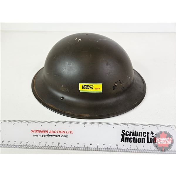 WWII Canadian Army Helmet (c.1942) (Measures : 5"H x 12"L)