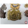 Image 3 : Canadian Army Caps Badges, Pins & Belt Buckle