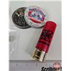 Image 5 : Vintage Gun Related Collectibles : - Gun Grease - Gun Glue - Pellets - Avon Aftershave Shotgun Shell