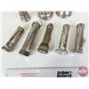 Image 2 : Vintage Flashlights (8)  (Note : One has cracked glass) (Longest Measures : 9-1/4"L)