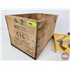 Image 9 : CIL Wooden Ammo Crate w/Gun Books/Magazines (11) & Domestic Anchor Brand Plaque  (Crate Measures : 9