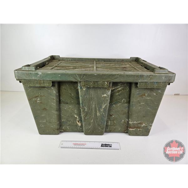 Large Strong Box (Camo Swirl) : 27 Gallons (104 Litres)  (Measures : 15"H x 28-1/2"W x 19-1/4"D)