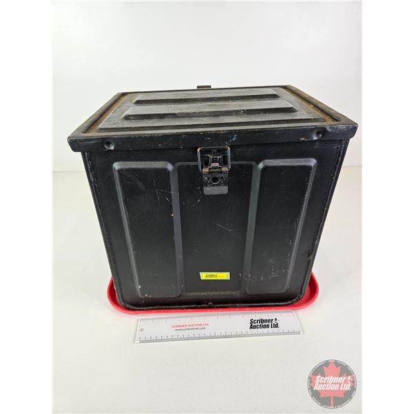 Metal Ammo Box (c.1957)  (Measures : 14-1/4"H x 14-1/2"D x 11-1/2"D)