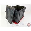 Image 2 : Metal Ammo Box (c.1957)  (Measures : 14-1/4"H x 14-1/2"D x 11-1/2"D)