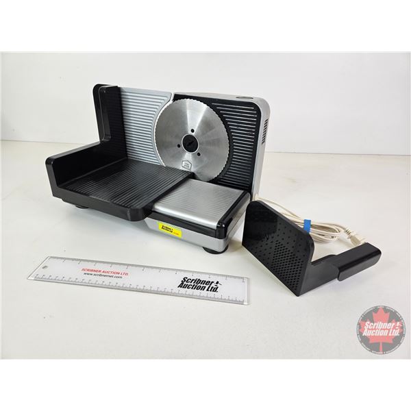 Rival Electric Meat Slicer  (Measures : 20-1/2"H x 14-1/4"W x 8-1/2"D)