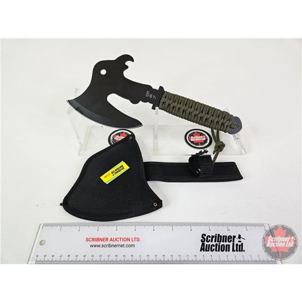 Tactical Throwing Axe w/Sheath  (Total Length of Axe : 11-1/2"L)