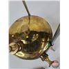 Image 3 : Optimus No. 00 Brass Stove, Brass Powder Horn Nossel, Brass Tecalemit Grease Gun, Leather Powder Fla