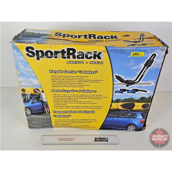 SportRack ABR511 Kayak Carrier "J Staker"  (Box Measures : 14-3/4"H x 20-1/4"W x 6-1/4"D)