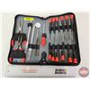 Image 1 : Tool Set (18pc) including : Screwdrivers, Pliers, Extendable Magnet, Mirror, Scalpels, etc  (Carry C