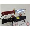 Image 2 : Hunting Knife (Stainless Steel) w/Sheath  (Total Length of Knife : 14"L)