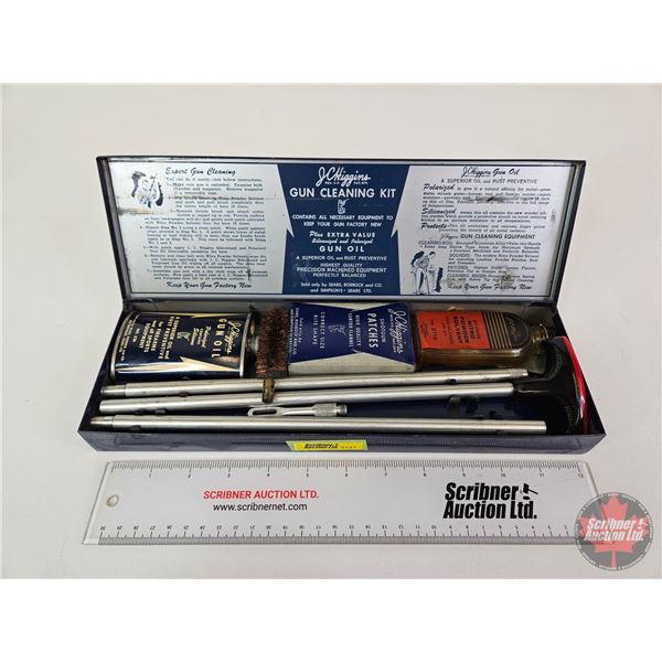 J.C. Higgins No. 2140 Shotgun Cleaning Kit (Partially Used)  (Measures : 1-1/2"H x 13"W x 4-1/2"D)