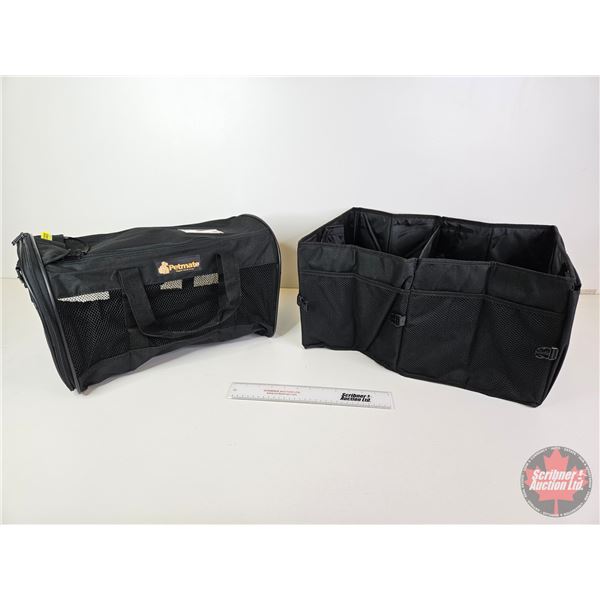 Petmate Folding Animal Carrier (Small) & Collapsible Tote Bag