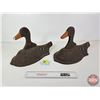 Image 1 : Vintage "Du-All Albert Lea Minn" Styrofoam Duck Decoys (2)  (Measures : 10-1/2"H x 8-1/2"W x 16"L)