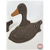 Image 2 : Vintage "Du-All Albert Lea Minn" Styrofoam Duck Decoys (2)  (Measures : 10-1/2"H x 8-1/2"W x 16"L)