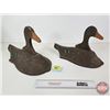 Image 4 : Vintage "Du-All Albert Lea Minn" Styrofoam Duck Decoys (2)  (Measures : 10-1/2"H x 8-1/2"W x 16"L)