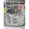 Image 2 : Camo Blanket Wrap (5ft x 9ft) c/w Carry Bag  (Bag Measures : 17"H x 13"W x 8-1/2"D)