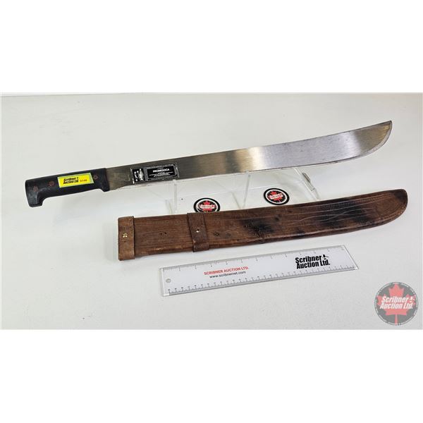 La Marca Promedoca Machete w/Leather Sheath (Total Length of Machete : 26-1/2"L)