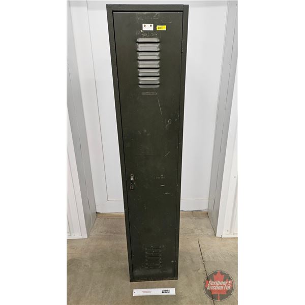 Large Metal Locker  (Measures : 72"H x 15"W x 24"D)