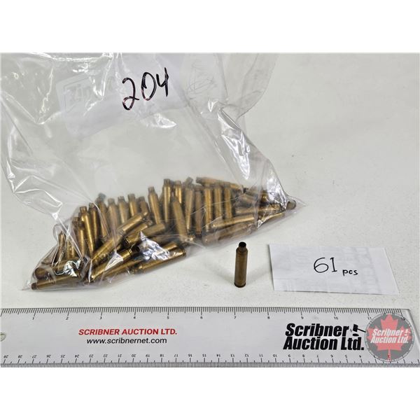 BRASS : 204 Ruger (61 Count)