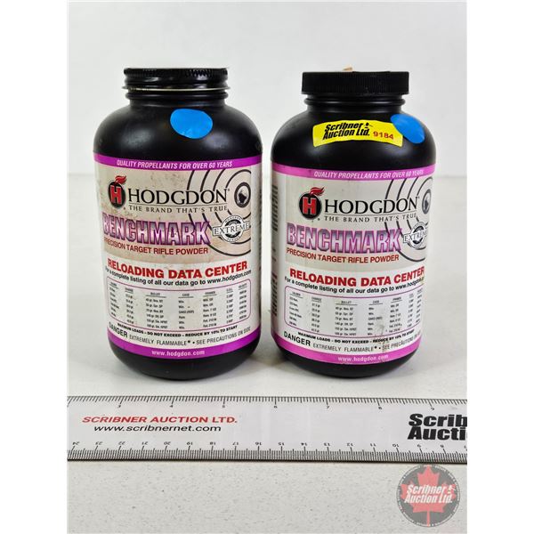 RIFLE POWDER :  Hodgdon Benchmark (2 Jars)  (1lb ~ 9.6oz)