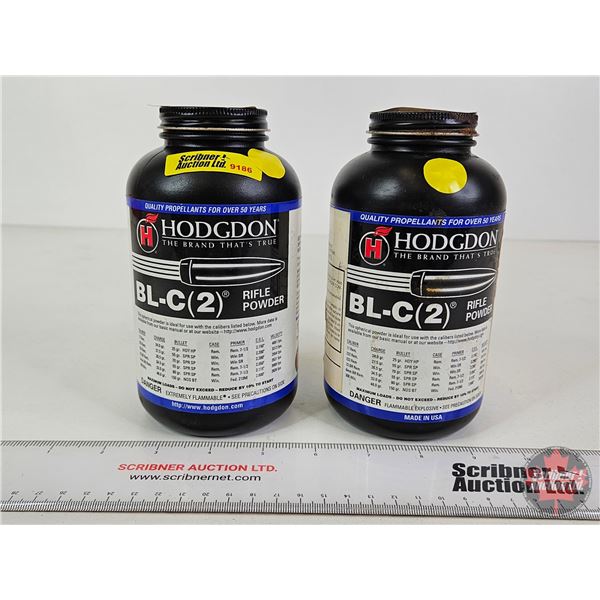 RIFLE POWDER :  Hodgdon BL-C (2 Jars)  (15oz ~ 13.2oz)