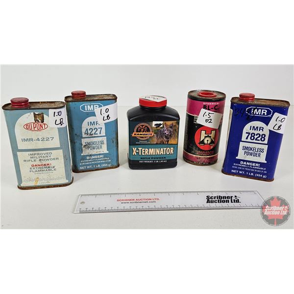 Variety Gun Powder (5) :  - IMR 7828 (1lb)  - Hodgdon BL-C (1.5oz)  - Ramshot X-Terminator (14.5oz) 