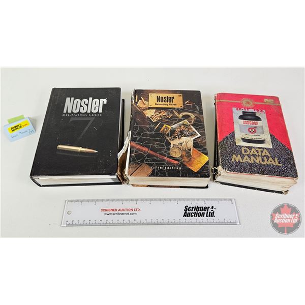 Nosler Reloading Guides (2) & Hodgdon Data Manual