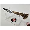 Image 4 : Hunting Knife : Othello (Solingen) w/Antler Handle & Leather Sheath  (Total Length of Knife : 9")