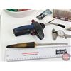 Image 6 : Tool Combo :  - Funnels - Micrometer - Rifle Bore Brush - Torch Head - File - etc