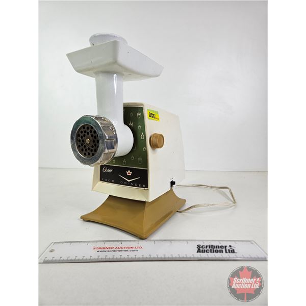 Oster Electric Food Grinder  (Measures : 13"H x 6-1/4"W x 10-1/2"D)