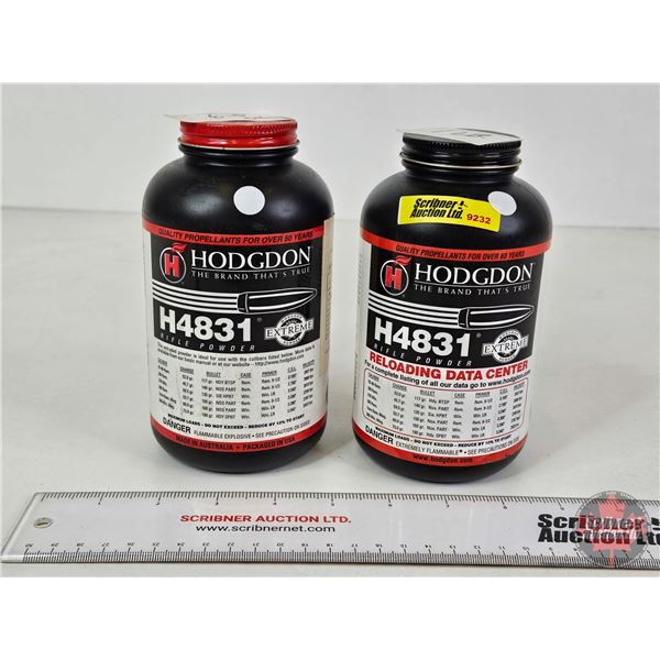 RIFLE POWDER :  Hodgdon H4831 (2 Jars)  (6.5oz ~ 1lb)