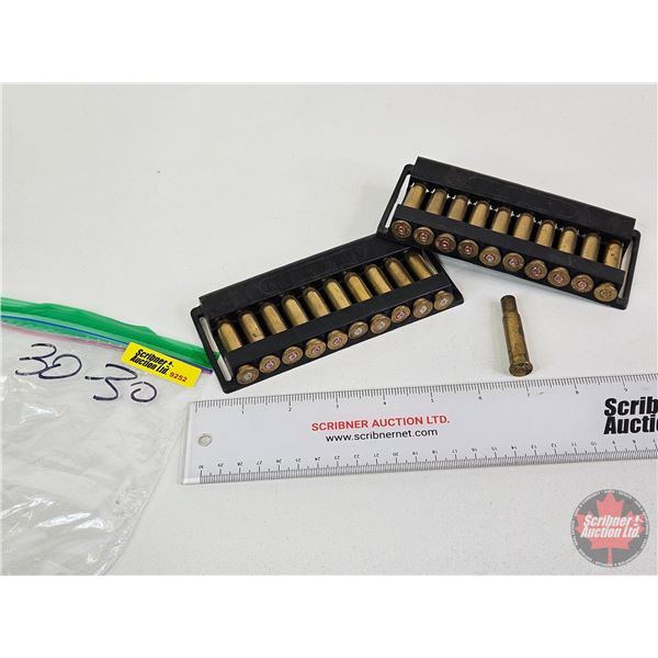 BRASS : 30-30 w/Plastic Carriers (2) (21 Count)