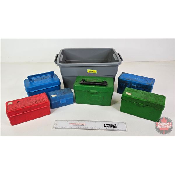 Variety of Case-Gard Plastic Ammo Boxes (6)