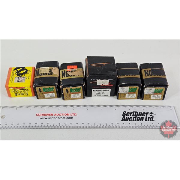 BULLETS: Variety .22 cal (40gr) (571 Count)